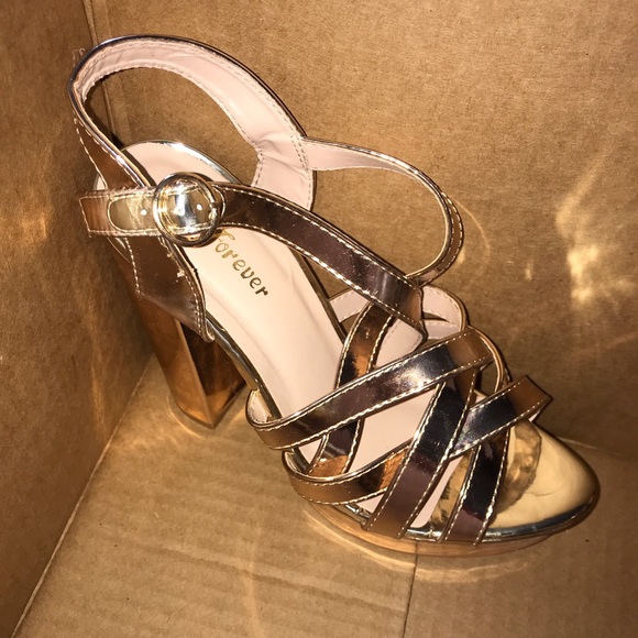 rose gold heels size 9